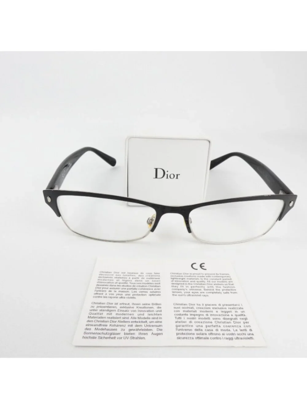 Christian Dior Eyeglasses Les Marquises Black Frame Rectangle CD3772 54-16-140